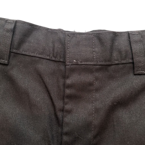 NWT DICKIES Black flat front zip shorts belt loops pockets Women’s 14 or 22 - Picture 7 of 15